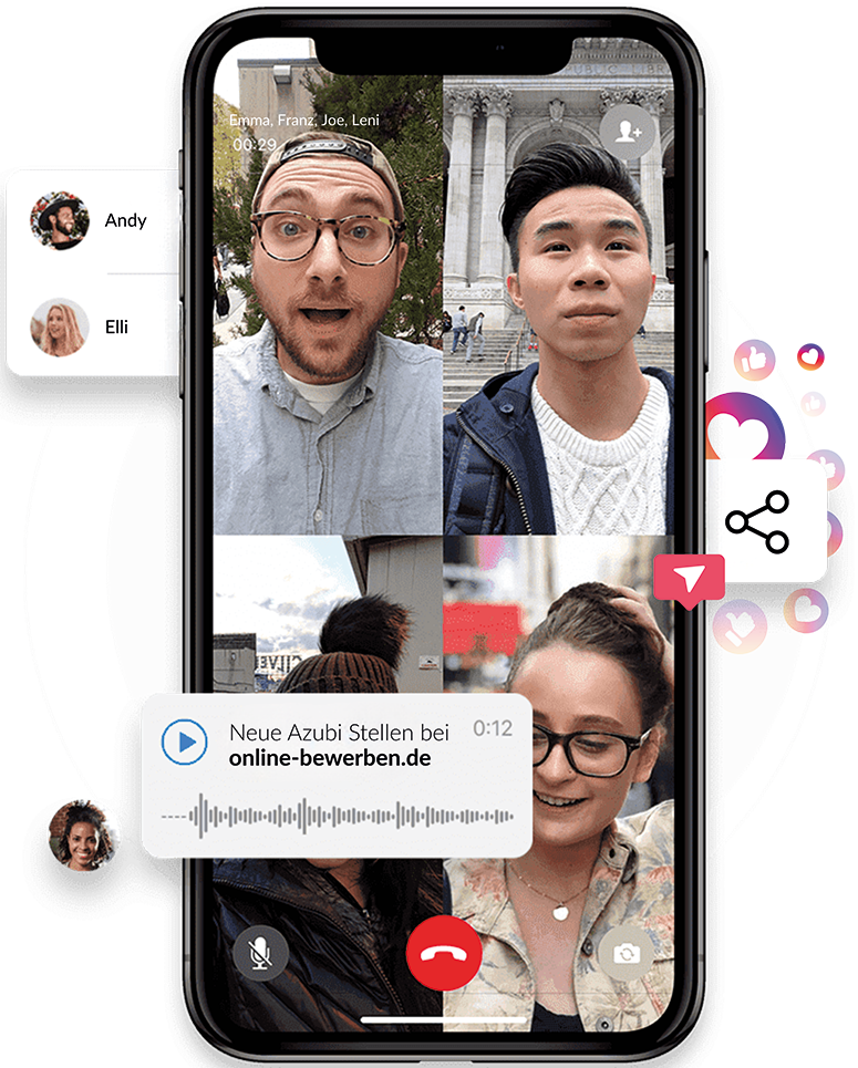 Azubi Recruiting Kampagne auf Smartphone